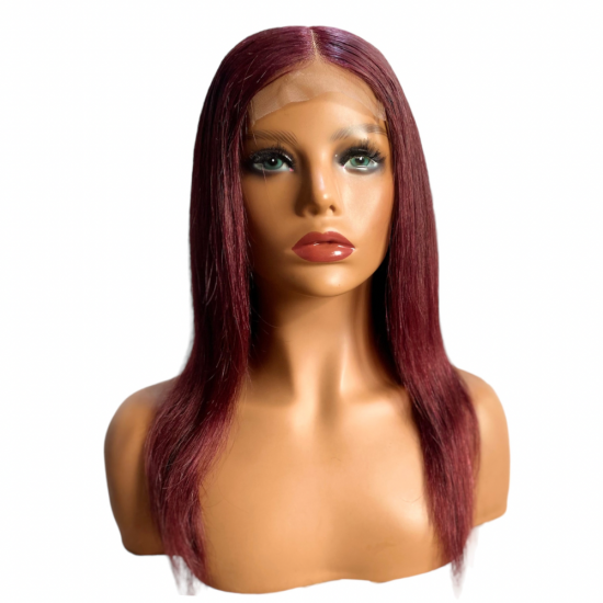 Burgundy Straight wig 16&rdquo;